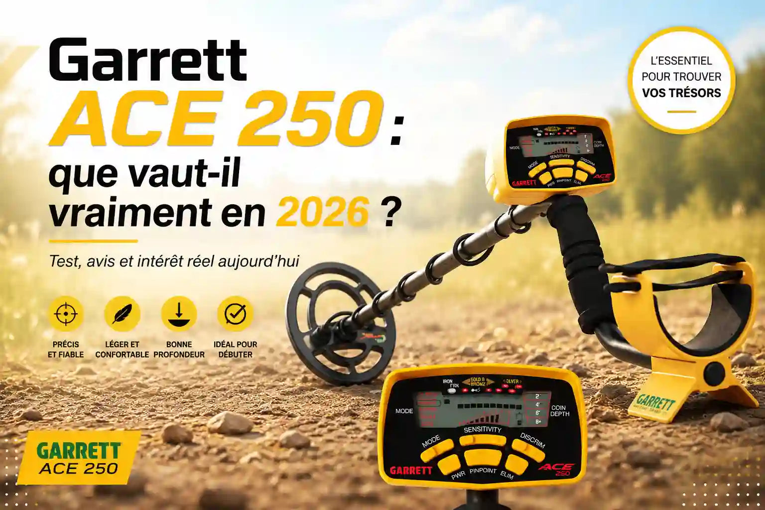 Détecteur de métaux Garrett ACE 250 : que vaut-il vraiment en 2026 ?