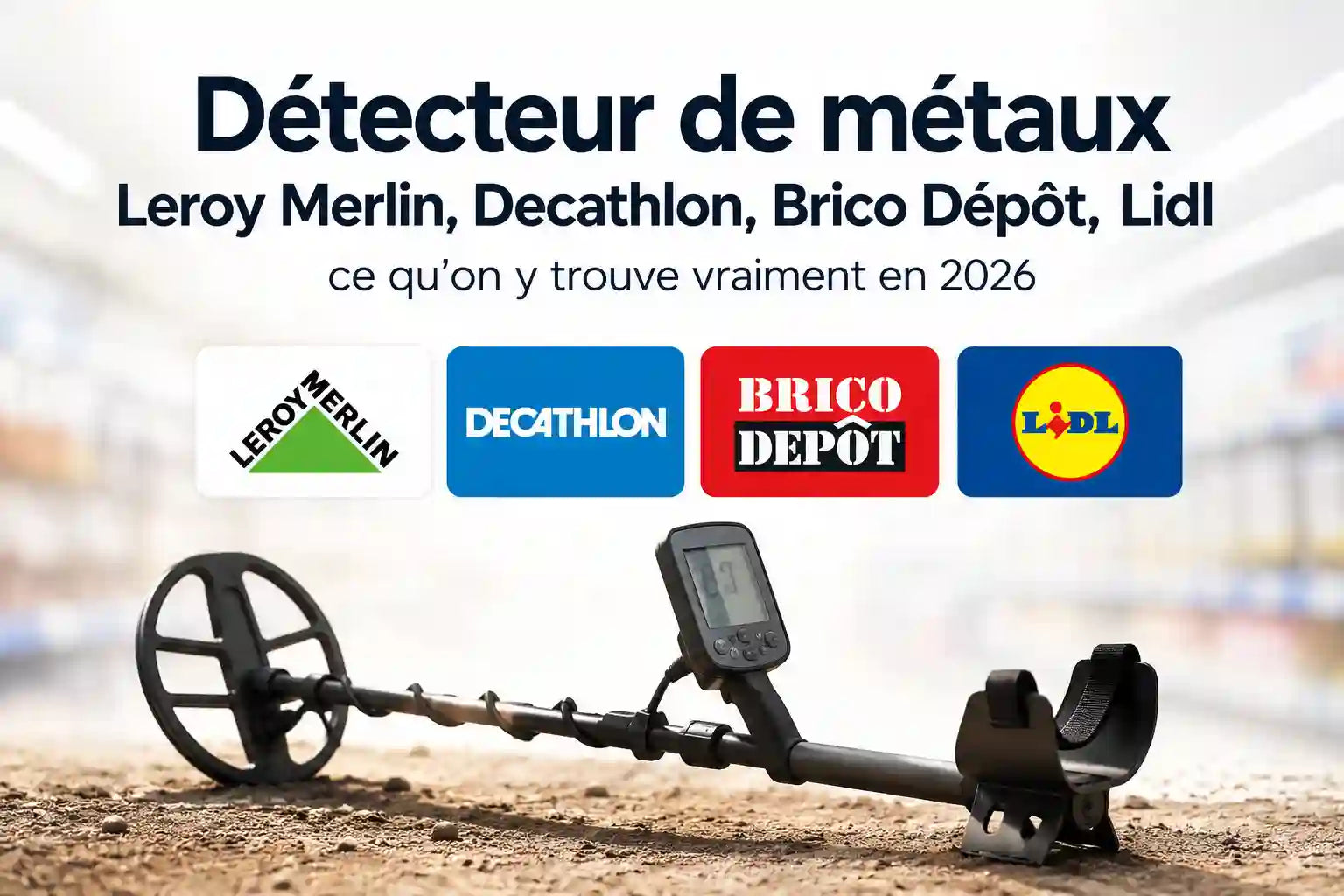Détecteur de métaux Leroy Merlin, Decathlon, Brico Dépôt, Lidl : ce qu'on y trouve vraiment en 2026