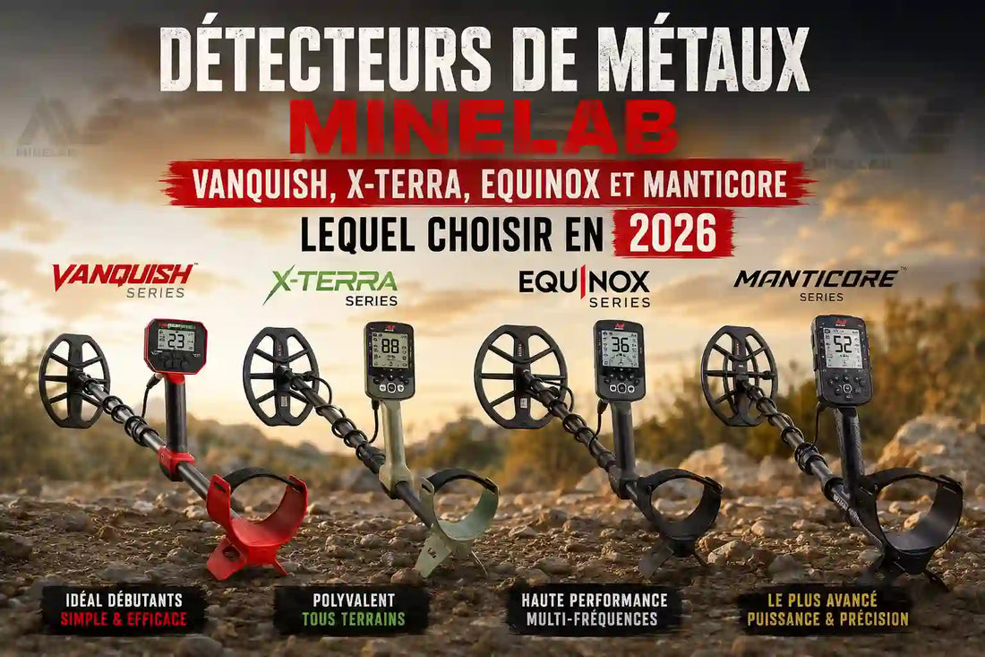 Détecteurs de métaux Minelab : Vanquish, X-Terra, Equinox et Manticore, lequel choisir en 2026 ?