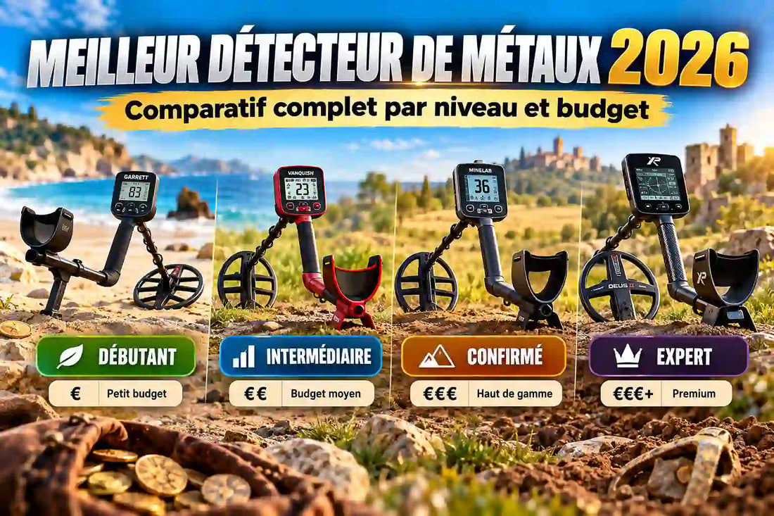 Meilleur détecteur de métaux 2026 : comparatif complet par niveau et budget