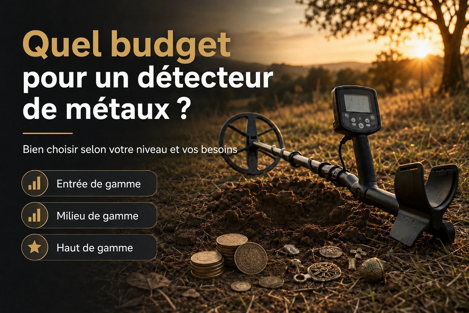 Quel budget pour un détecteur de métaux en 2026 ? Guide par gamme de prix - Detecteurpro.fr