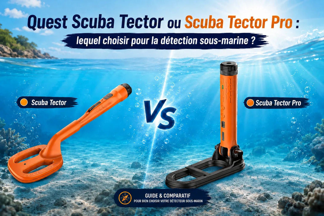 Quest Scuba Tector ou Scuba Tector Pro : lequel choisir pour la détection sous-marine ? - Detecteurpro.fr