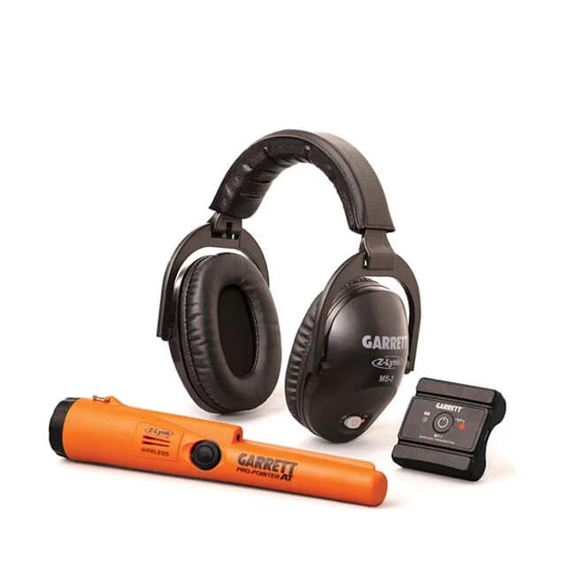 Kit Garrett MS-3 Z-Lynk - Casque sans fil, émetteur WT-1 et Pro-Pointer AT Z-Lynk - Compatible tous détecteurs