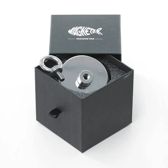 Aimant néodyme Magnetar Classic 250 kg - Mono-face pêche verticale puissance maximale - Detecteurpro.fr
