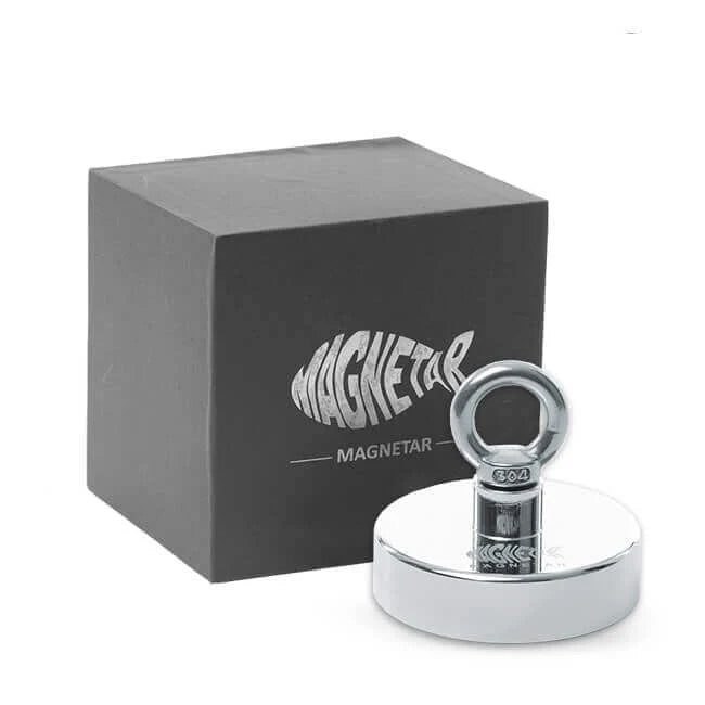 Aimant néodyme Magnetar Classic 250 kg - Mono-face pêche verticale puissance maximale - Detecteurpro.fr