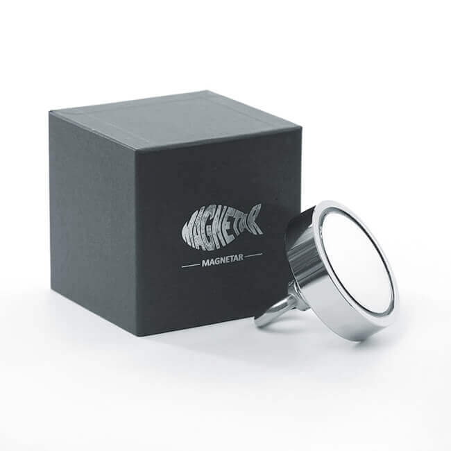 Aimant néodyme Magnetar Classic 250 kg - Mono-face pêche verticale puissance maximale - Detecteurpro.fr