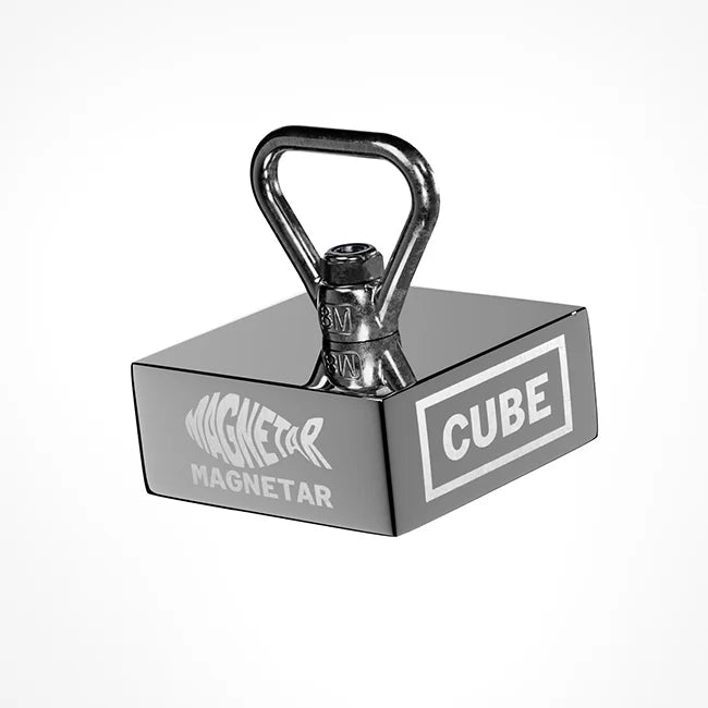 Pack aimant néodyme Magnetar Cube 1350kg + corde 20m - Detecteurpro.fr